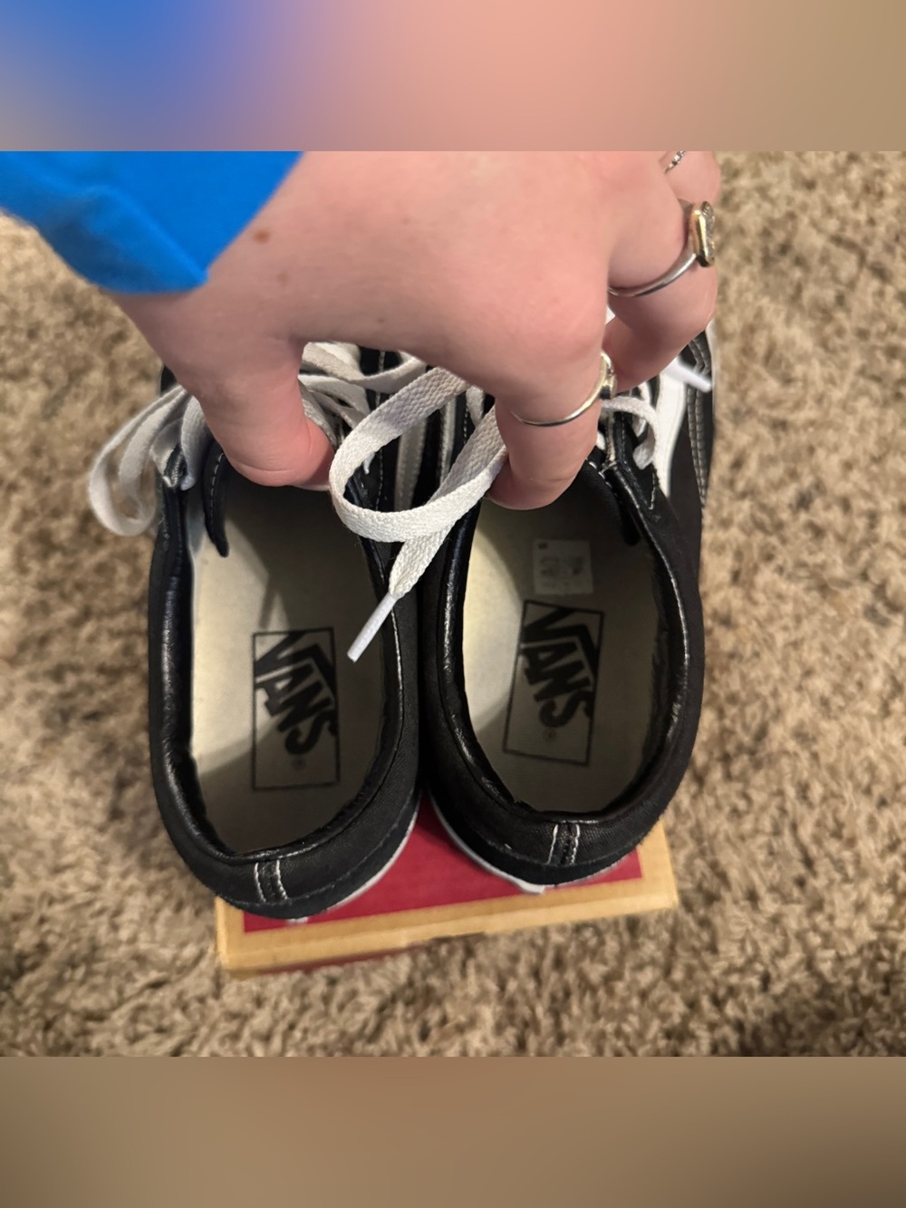Black & White Old Skool Vans - Picture 9 of 10